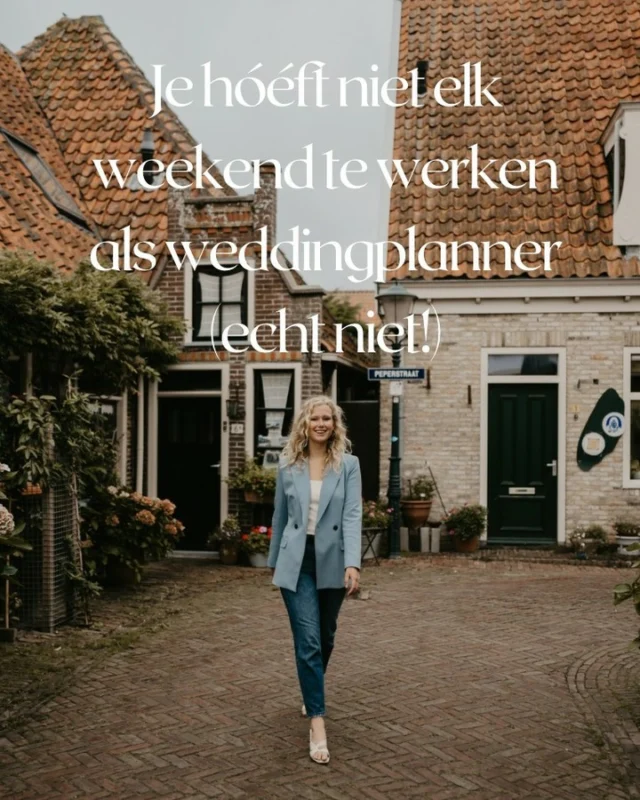 Als weddingplanner moet je toch elk weekend werken?”❌
Nope. Stop!

Dit is zó'n hardnekkige misvatting – en ik hoor hem vaker dan me lief is.

Ja, natuurlijk… de meeste bruiloften vinden plaats in het weekend.
Maar geloof me als ik zeg: je hoeft écht niet ieder weekend aan het werk te zijn om succesvol te zijn als weddingplanner.

Ik spreek uit ervaring.
Er was een tijd dat ik heel veel bruiloften draaide – en zelfs toen werkte ik géén 52 weekenden per jaar.
Sterker nog: maximaal 23.

Nu?
Ik werk gemiddeld nog maar 16 weekenden per jaar.
En weet je wat het mooiste is? In sommige weekenden verdien ik aan twee bruiloften tegelijk, terwijl ik er zelf maar op eentje fysiek aanwezig ben.
Hoe dan? Geen magie – maar strategie.
Het draait allemaal om hoe jij je aanbod inricht en je bedrijf slim opbouwt.

Dus…
Ben jij weddingplanner en loop je vast omdat klanten niet vanzelf naar je toe komen?
Heb je het gevoel dat je móét werken wanneer anderen vrij zijn – ook al past dat eigenlijk niet in jouw leven?

Dan wil ik je iets vertellen:
Het kan anders.
Met een duidelijke strategie, een aanbod dat bij jou past en het lef om anders te kijken, kun je jouw bedrijf bouwen op jouw voorwaarden.

En ook als moeder is dit vak zó goed te combineren.
Je plant je werk om de momenten heen die belangrijk zijn. Je werkt als de kleintjes slapen, of juist wanneer jij de meeste energie hebt.
En dat maakt je – geloof mij – alleen maar een leukere mama, partner en ondernemer.

🔍 Wil jij hier dieper op inzoomen?
Wist je dat ik ook graag 1-op-1 met je meekijk?

In mijn persoonlijke traject Let’s Grow kijken we samen naar jouw aanbod, strategie en positionering. Zodat jij kunt groeien op een manier die écht bij jou past – zonder jezelf over de kop te werken.

Stuur me een DM om een gratis matchcall in te plannen 

Liefs,
Sophie 🤍

Weddingplanner & businesscoach voor vrouwen die groots durven dromen – en slim durven bouwen #weddingplanner #trouwtips #trouwacademy #trouwinspiratie #wedding #ondernemeninliefde